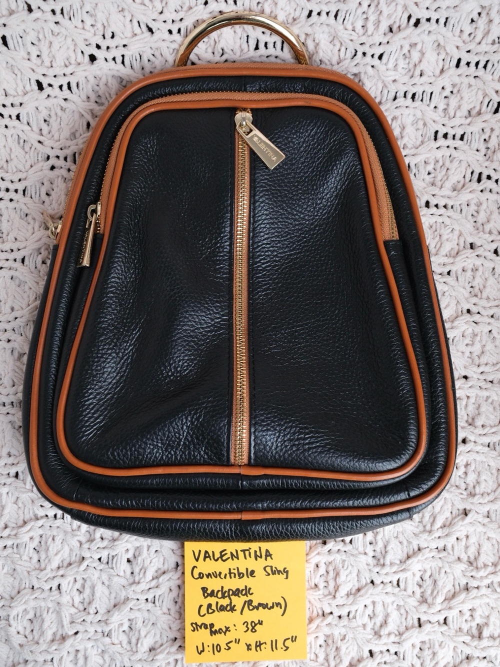 VALENTINA Convertible Sling Backpack Purse - Picture 16 of 17